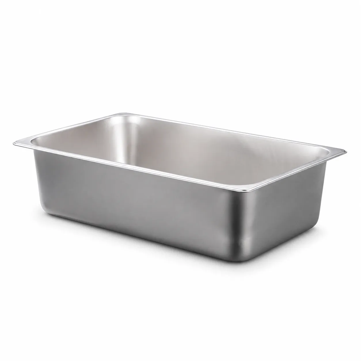 SEEKTAY smooth-sidewall hotel pan shown as a product reference for the size and depth guide